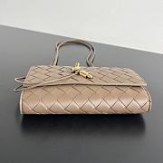 Kitlife Bottega Veneta Andiamo Pouch on Strap Light Brown 836940 19x13x2cm  - 3