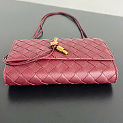 Kitlife Bottega Veneta Andiamo Pouch on Strap Burgundy 836940 19x13x2cm - 6