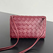 Kitlife Bottega Veneta Andiamo Pouch on Strap Burgundy 836940 19x13x2cm - 5