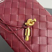 Kitlife Bottega Veneta Andiamo Pouch on Strap Burgundy 836940 19x13x2cm - 2