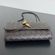 Kitlife Bottega Veneta Andiamo Pouch on Strap Dark Brown 836940 19x13x2cm  - 5