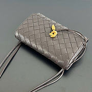 Kitlife Bottega Veneta Andiamo Pouch on Strap Dark Brown 836940 19x13x2cm  - 6