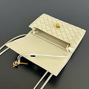 Kitlife Bottega Veneta Andiamo Pouch on Strap White 836940 19x13x2cm - 6