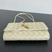 Kitlife Bottega Veneta Andiamo Pouch on Strap White 836940 19x13x2cm - 5
