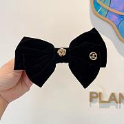 Kitlife Chanel Bow Hair Clip Black   - 1