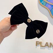 Kitlife Chanel Bow Hair Clip Black   - 5