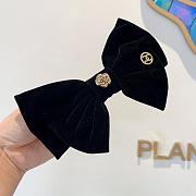 Kitlife Chanel Bow Hair Clip Black   - 4