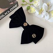 Kitlife Chanel Bow Hair Clip Black   - 3