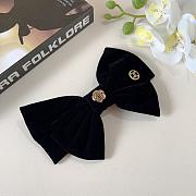 Kitlife Chanel Bow Hair Clip Black   - 2