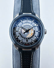 Kitlife Omega Seamaster Aqua Terra 150m Co Axial Master Chronometer GMT Worldtimer 43mm Mens Watch Black Rubber  - 1