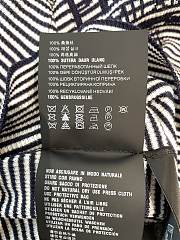 Kitlife Prada Letter Striped Top Dark Blue & White - 2