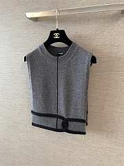 Kitlife Chanel Contrast Trim Knit Vest - 5