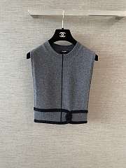 Kitlife Chanel Contrast Trim Knit Vest - 3