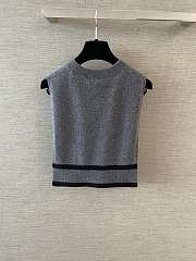 Kitlife Chanel Contrast Trim Knit Vest - 2