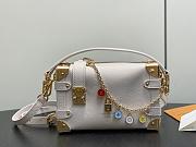 Kitlife Louis Vuitton Side Trunk PM Bag White M27438 19x12.5x7.5cm - 1