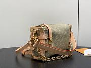 Kitlife Louis Vuitton Side Trunk MM East West Bag Green Denim M27451 28x15x7cm - 6