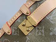Kitlife Louis Vuitton Side Trunk MM East West Bag Green Denim M27451 28x15x7cm - 2