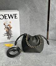 Kitlife Loewe Mini Flamenco Purse Bag Khaki Green 23x5.5x17cm - 1