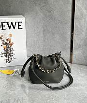 Kitlife Loewe Mini Flamenco Purse Bag Khaki Green 23x5.5x17cm - 6