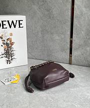 Kitlife Loewe Mini Flamenco Purse Bag Burgundy 23x5.5x17cm - 6