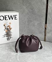 Kitlife Loewe Mini Flamenco Purse Bag Burgundy 23x5.5x17cm - 5
