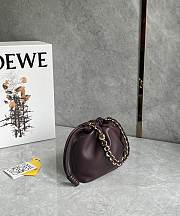 Kitlife Loewe Mini Flamenco Purse Bag Burgundy 23x5.5x17cm - 2