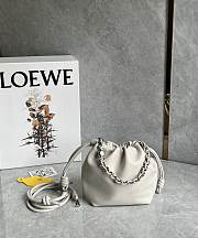 Kitlife Loewe Mini Flamenco Purse Bag White 23x5.5x17cm  - 1