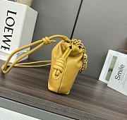 Kitlife Loewe Mini Flamenco Purse Bag Yellow 23x5.5x17cm - 6