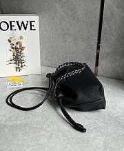 Kitlife Loewe Mini Flamenco Purse Bag Black 23x5.5x17cm  - 6