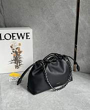 Kitlife Loewe Mini Flamenco Purse Bag Black 23x5.5x17cm  - 2