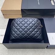 Kitlife Saint Laurent Le Cassanfre Cosmetic Bag Black 736010 30×20×11cm - 6