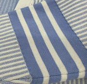 Kitlife Thom Browne Triped Front-pocket Cardigan Blue - 3