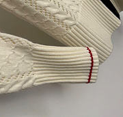 Kitlife Thom Browne Cable Pointelle-stitch Merino-wool 4-Bar Cardigan - 5