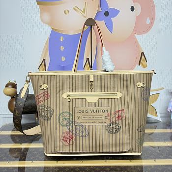 Kitlife Louis Vuitton Neverfull Bandoulière Inside Out GM Bag Brown & Beige M11948 39x32x19cm