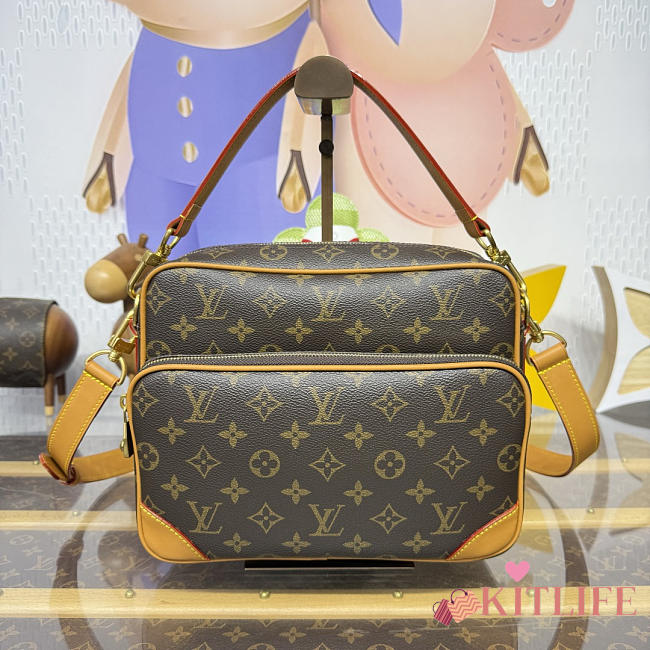 Kitlife Louis Vuitton Nil GM Bag Brown Monogram Archive Canvas M27852 28.5x11.5x20cm - 1