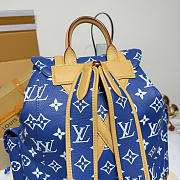 Kitlife Louis Vuitton Christopher MM Backpack Blue M55699 38x44x12.5cm - 5