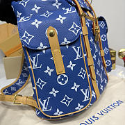 Kitlife Louis Vuitton Christopher MM Backpack Blue M55699 38x44x12.5cm - 3