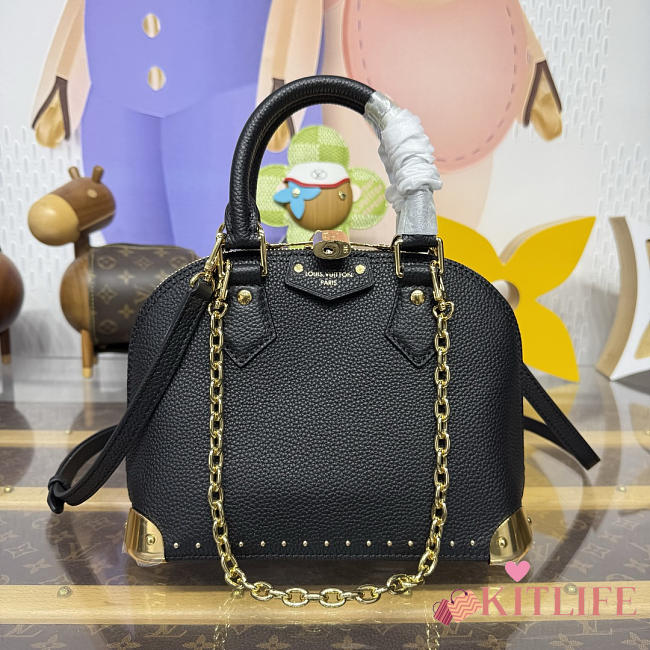 Kitlife Louis Vuitton Alma Trunk BB Bag Black M29445 24x18x12cm - 1