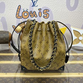 Kitlife Louis Vuitton Noé Trunk Bag Brown Monogram Reverse Canvas M28515 23x27x8cm