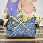 Kitlife Louis Vuitton Carryall Cargo PM Bag Blue Denim M28287 33.5x23x15cm - 1