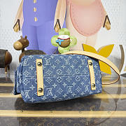 Kitlife Louis Vuitton Carryall Cargo PM Bag Blue Denim M28287 33.5x23x15cm - 6