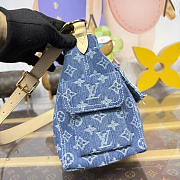 Kitlife Louis Vuitton Carryall Cargo PM Bag Blue Denim M28287 33.5x23x15cm - 5