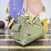 Kitlife Louis Vuitton Carryall Cargo PM Bag Green Denim M27623 33.5x23x15cm  - 6