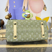 Kitlife Louis Vuitton Carryall Cargo PM Bag Green Denim M27623 33.5x23x15cm  - 4