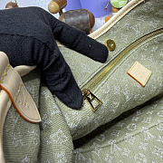 Kitlife Louis Vuitton Carryall Cargo PM Bag Green Denim M27623 33.5x23x15cm  - 2