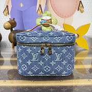 Kitlife Louis Vuitton Nice Mini Bag Blue Denim M27946 20x13.5x12cm - 1