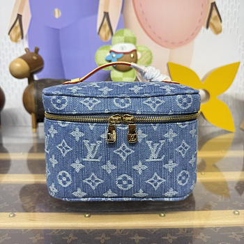 Kitlife Louis Vuitton Nice Mini Bag Blue Denim M27946 20x13.5x12cm