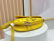 Kitlife Dior Embroidered Saddle Bag Yellow 24×16×18cm - 6