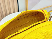 Kitlife Dior Embroidered Saddle Bag Yellow 24×16×18cm - 3