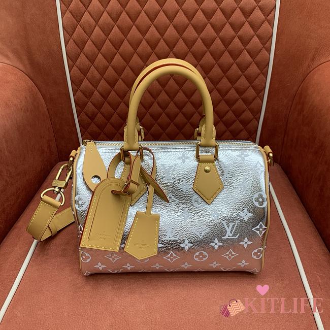 Kitlife Louis Vuitton Sac Speedy P9 Bandoulière 25 Bag Silver M2A420 25x15x15cm - 1